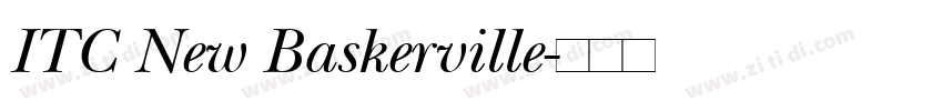 ITC New Baskerville字体转换